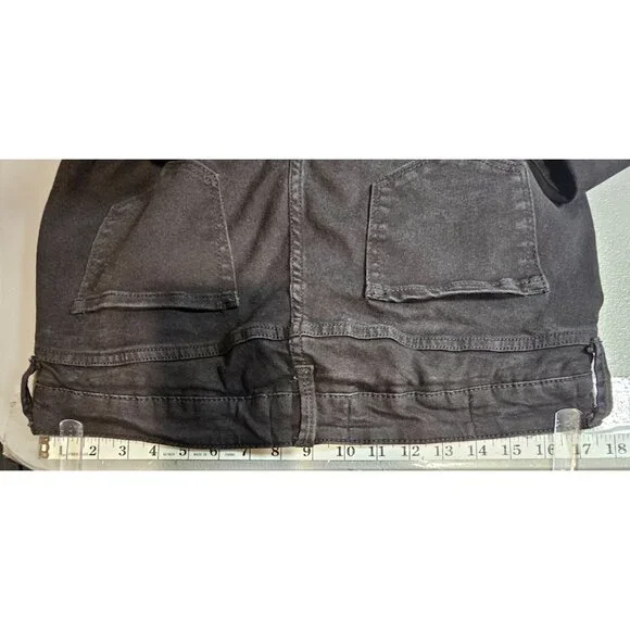 Blanqi Womens‎ 8 Denim Maternity Support Black Skinny Jeans - Picture 7 of 16